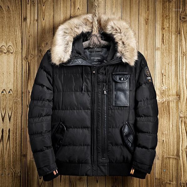 men's jackets winter jacket mens warm padded male fur collar hooded parkas men thick outwear coat, Black;brown
men's jackets winter jacket mens warm padded male fur collar hooded parkas men thick outwear coat, Black;brown