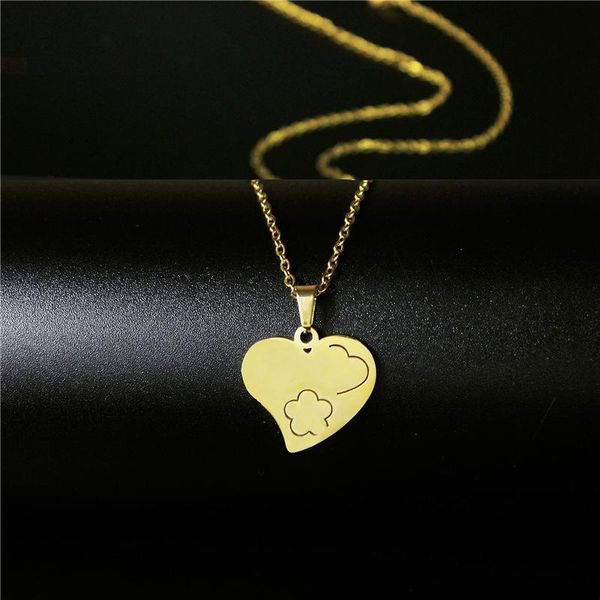 pendant necklaces fashion women unique stainless steel jewelry gold color star necklace heart female choker chain, Silver
pendant necklaces fashion women unique stainless steel jewelry gold color star necklace heart female choker chain, Silver