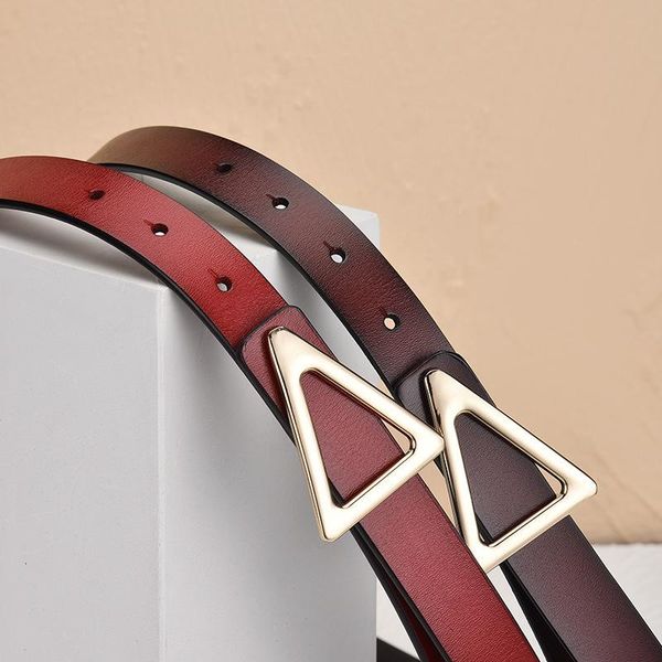 belts women's genuine leather belt brand designer superior quality alloy triangle smooth buckle dress versatile fine cowhide, Black;brown
belts women's genuine leather belt brand designer superior quality alloy triangle smooth buckle dress versatile fine cowhide, Black;brown
