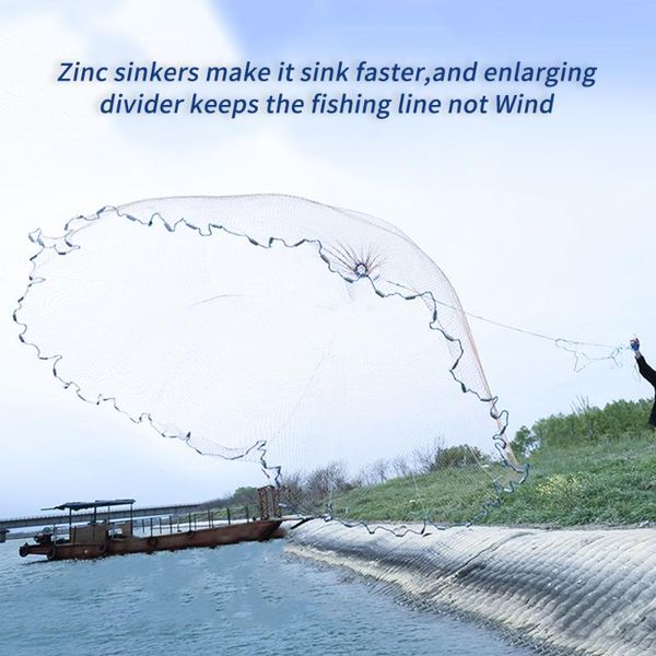 fishing accessories finefish cast net 2.4m/7.87ft network usa hand throwing nylon nest bottom zinc chain for bait
fishing accessories finefish cast net 2.4m/7.87ft network usa hand throwing nylon nest bottom zinc chain for bait