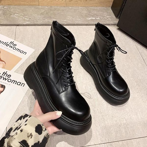 boots lace up women's low shoes round toe flat heel boots-women ankle rubber summer lolita ladies 2021 rock med autumn cross-tie, Black
boots lace up women's low shoes round toe flat heel boots-women ankle rubber summer lolita ladies 2021 rock med autumn cross-tie, Black