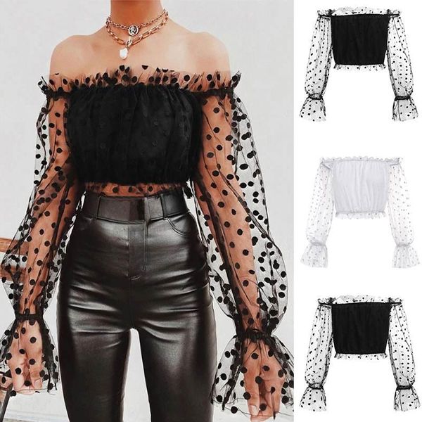 white blouse off shoulder see-through sleeve tunic blusas fashion elegant ol shirts summer women s-5xl vonda chemise women's blouses &
white blouse off shoulder see-through sleeve tunic blusas fashion elegant ol shirts summer women s-5xl vonda chemise women's blouses &