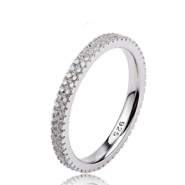 simple fashion jewelry wedding rings 925 sterling silver pave white sapphire cz diamond party eternity women engagement band ring for lover, Slivery;golden
simple fashion jewelry wedding rings 925 sterling silver pave white sapphire cz diamond party eternity women engagement band ring for lover, Slivery;golden