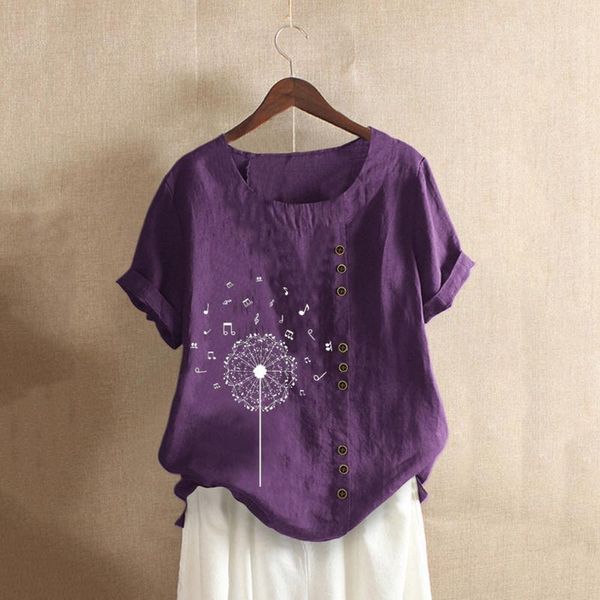 blouse women summer o-neck short sleeve floral print buttons cotton linen vintage shirt blusas mujer de moda 2021 women's blouses &, White
blouse women summer o-neck short sleeve floral print buttons cotton linen vintage shirt blusas mujer de moda 2021 women's blouses &, White