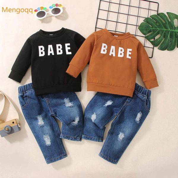 clothing sets boy autumn winter full sleeve print letter warm casual shirt denim pant toddler kids baby clothes set 2pcs 0-3y, White
clothing sets boy autumn winter full sleeve print letter warm casual shirt denim pant toddler kids baby clothes set 2pcs 0-3y, White