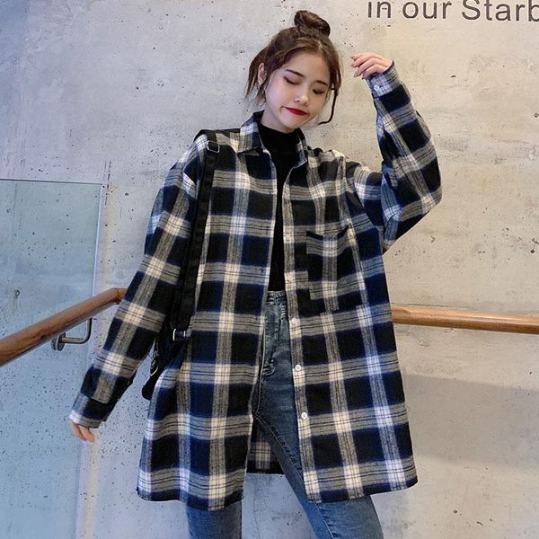 women's blouses & shirts 2021 spring blouse women airy office ladies fashion shirt loose plus size harajuku retro plaid feminine lapel, White
women's blouses & shirts 2021 spring blouse women airy office ladies fashion shirt loose plus size harajuku retro plaid feminine lapel, White