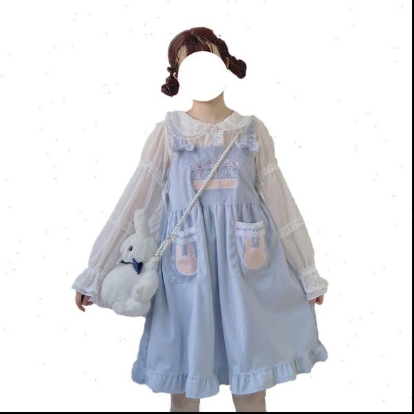 japanese vintage teens girl corduroy women dresses mori lolita kawaii bunny pink overalls harajuku cute rabbit bow knot strap, Black;gray
japanese vintage teens girl corduroy women dresses mori lolita kawaii bunny pink overalls harajuku cute rabbit bow knot strap, Black;gray