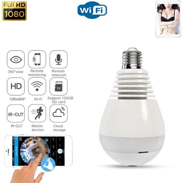 cameras 360° panoramic camera fisheye hd lamp bulb wifi home security video surveillance wireless ip app remote viewing 
cameras 360° panoramic camera fisheye hd lamp bulb wifi home security video surveillance wireless ip app remote viewing