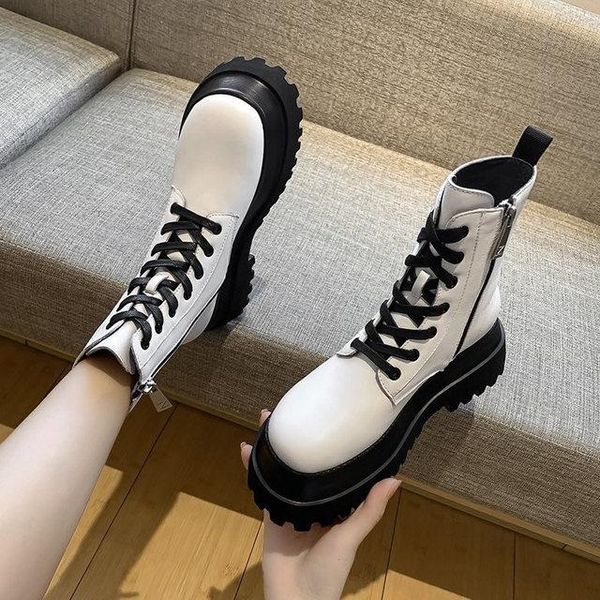 boots size 35-41 motorcycle for women autumn winter fashion round toe combat ladies black white platform shoes
boots size 35-41 motorcycle for women autumn winter fashion round toe combat ladies black white platform shoes