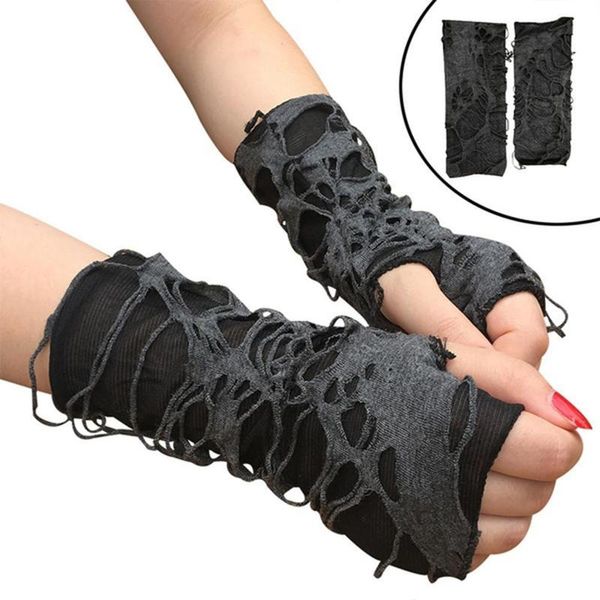 children's mittens 1 pair fashion gothic black fingerless ripped gloves halloween punk rock jazz disco dance cosplay costume accessorie, White
children's mittens 1 pair fashion gothic black fingerless ripped gloves halloween punk rock jazz disco dance cosplay costume accessorie, White