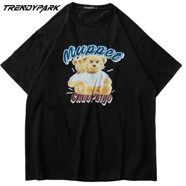 t-shirt men funny bears summer short sleeve printed tee hip hop oversized cotton casual harajuku streetwear tshirts clothing 210601, White;black
t-shirt men funny bears summer short sleeve printed tee hip hop oversized cotton casual harajuku streetwear tshirts clothing 210601, White;black