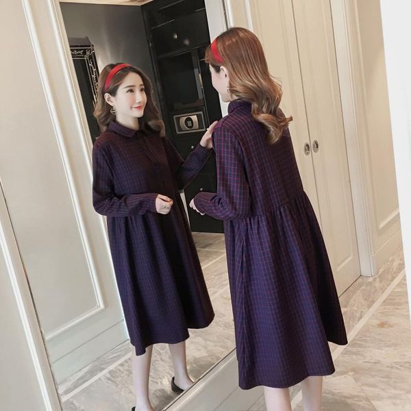 89181# maternity clothes spring autumn cotton long sleeves loose stylish dress pregnant women mom dresses, White
89181# maternity clothes spring autumn cotton long sleeves loose stylish dress pregnant women mom dresses, White