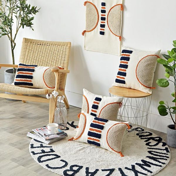 cushion/decorative pillow morrocca style cushion cover handmade orange navy stripe tufted case for home decoration sofa couch bed
cushion/decorative pillow morrocca style cushion cover handmade orange navy stripe tufted case for home decoration sofa couch bed