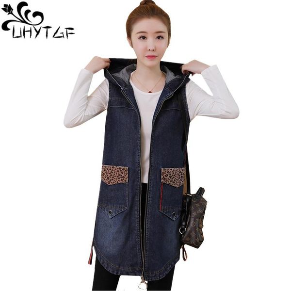women's vests uhytgf fashion hooded spring denim vest waistcoat jacket medium long sleeveless womens coats loose plus size 226, Black;white
women's vests uhytgf fashion hooded spring denim vest waistcoat jacket medium long sleeveless womens coats loose plus size 226, Black;white