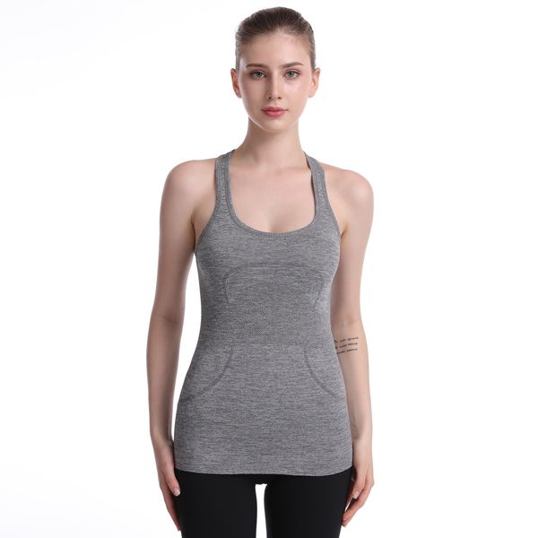 tracksuits luxury yoga wearlulu the same profsional seamls yoga back movement breathable sling vt quick drying fitns suit women's top, Gray
tracksuits luxury yoga wearlulu the same profsional seamls yoga back movement breathable sling vt quick drying fitns suit women's top, Gray