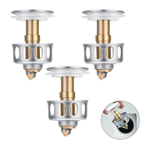other bath & toilet supplies 1/3pcs universal wash basin bounce drain filter sink vanity ser bathroom accessories plug trap hair catcher
other bath & toilet supplies 1/3pcs universal wash basin bounce drain filter sink vanity ser bathroom accessories plug trap hair catcher