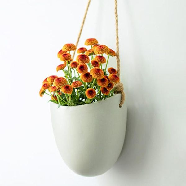 vases hanging ceramic vase hydroponics planter with rope & leather cord wall hook flower pot home decorative green plant storage jar
vases hanging ceramic vase hydroponics planter with rope & leather cord wall hook flower pot home decorative green plant storage jar