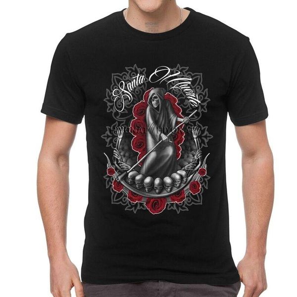 men's t-shirts of la men santa muerte skull t-shirt short sleeves cotton unique graphics mexican day the dead guns flower t, White;black
men's t-shirts of la men santa muerte skull t-shirt short sleeves cotton unique graphics mexican day the dead guns flower t, White;black