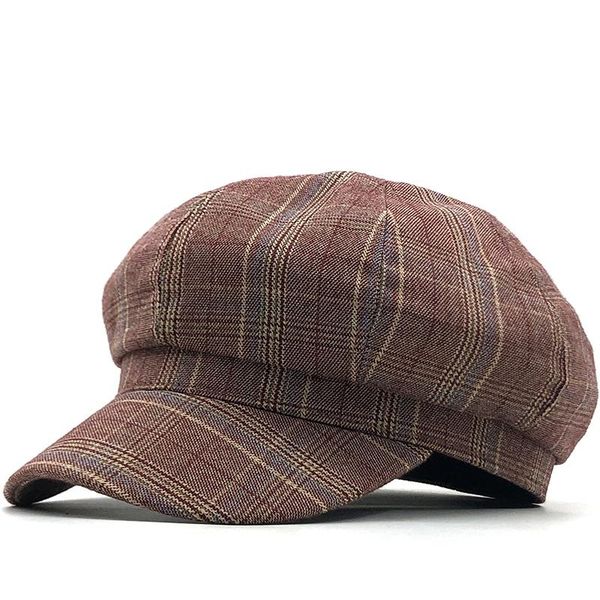 berets simple retro art octagonal hat for women autumn winter casual plaid artist british style cotton woman hats, Blue;gray
berets simple retro art octagonal hat for women autumn winter casual plaid artist british style cotton woman hats, Blue;gray