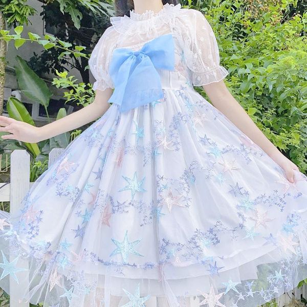 sannian women dress original lolita sweet suspender cute blue and pink 2021 summer dresses clothes casual, Black;gray
sannian women dress original lolita sweet suspender cute blue and pink 2021 summer dresses clothes casual, Black;gray