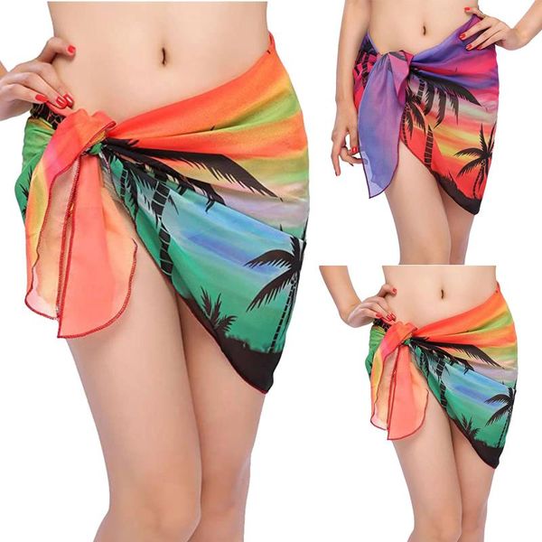 women's swimwear women loose skirt wrap summer holiday sarong swimming beach dress wear printing short bikini casual cover up swimsuit, White;black
women's swimwear women loose skirt wrap summer holiday sarong swimming beach dress wear printing short bikini casual cover up swimsuit, White;black