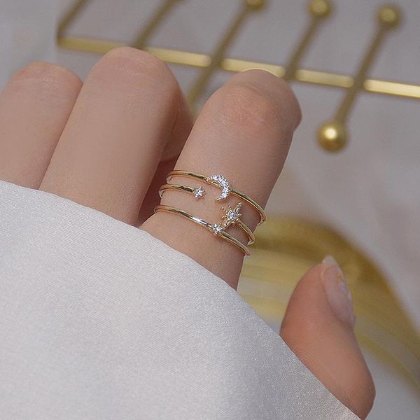 cluster rings vintage gold crystal 2021 bohemian moon star ring for women finger wedding fashion jewelry gifts, Golden;silver
cluster rings vintage gold crystal 2021 bohemian moon star ring for women finger wedding fashion jewelry gifts, Golden;silver