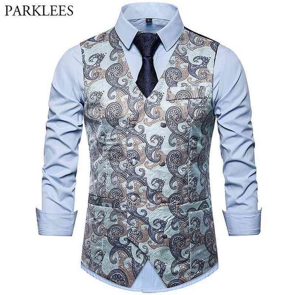 mens luxury paisley jacquard suit vest double breasted dress tuxedo vest prom singer dancer waistcoat performance clothing gilet 210524, Black;white
mens luxury paisley jacquard suit vest double breasted dress tuxedo vest prom singer dancer waistcoat performance clothing gilet 210524, Black;white