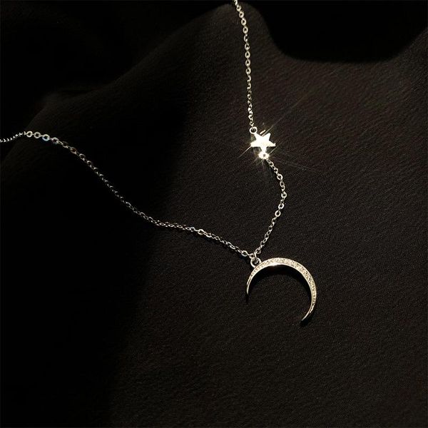 romantic cute korean neckalce for women handmade moon star statement s925 silver necklace wholesale date gift jewelry accessory chokers, Golden;silver
romantic cute korean neckalce for women handmade moon star statement s925 silver necklace wholesale date gift jewelry accessory chokers, Golden;silver