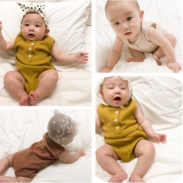 jumpsuits fashion baby girl summer clothes solid color romper cotton sleeveless toddler rompers born clothing 0-24 months, Blue
jumpsuits fashion baby girl summer clothes solid color romper cotton sleeveless toddler rompers born clothing 0-24 months, Blue
