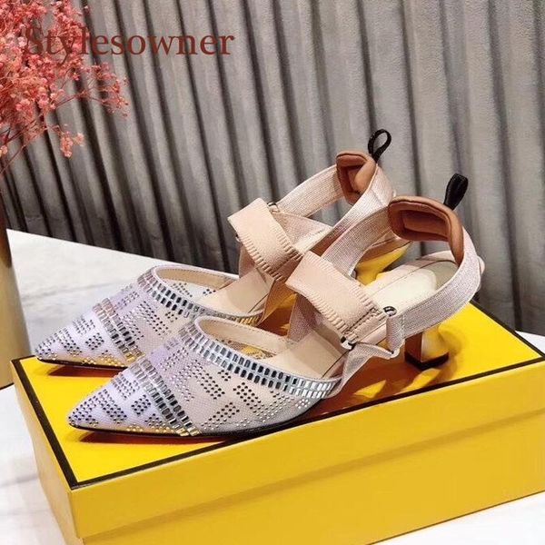 sandals french elegant leather mesh hollow women summer sequined crystal pointed toe high-heel pumps shoes, Black
sandals french elegant leather mesh hollow women summer sequined crystal pointed toe high-heel pumps shoes, Black