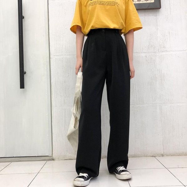 women's pants & capris women solid wide leg trousers thickening korean style loose high waist leisure burgundy black casual elastic, Black;white
women's pants & capris women solid wide leg trousers thickening korean style loose high waist leisure burgundy black casual elastic, Black;white