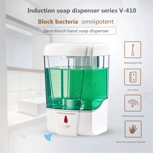 soap dispenser battery powered 700ml wall-mount automatic ir sensor touch-kitchen lotion pump for bathroom liquid
soap dispenser battery powered 700ml wall-mount automatic ir sensor touch-kitchen lotion pump for bathroom liquid