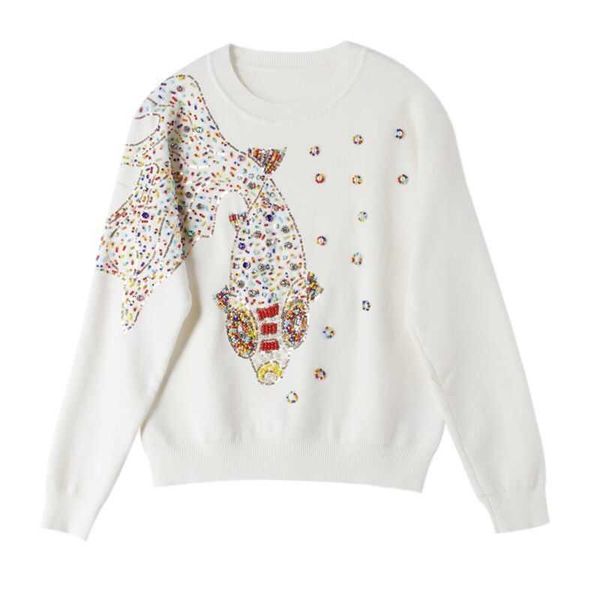 women's sweaters sequins beading and pullovers o-neck long sleeve knitted autumn tricot pull femme t8mg, White;black
women's sweaters sequins beading and pullovers o-neck long sleeve knitted autumn tricot pull femme t8mg, White;black