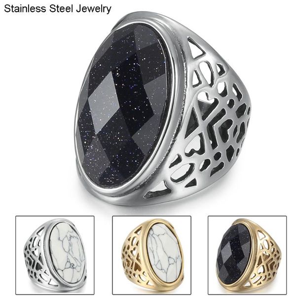 big oval stone stainless steel rings for women gold color fashion romantic ladies jewelry girlfriend birthday gift cluster, Golden;silver
big oval stone stainless steel rings for women gold color fashion romantic ladies jewelry girlfriend birthday gift cluster, Golden;silver