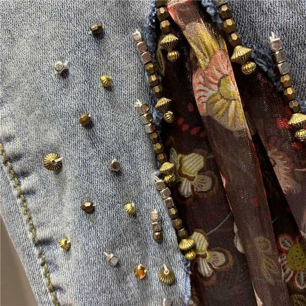women's jeans flare spring autumn slim-fit bell-bottoms beaded floral print cropped pants jean girls ladies i06k, Blue
women's jeans flare spring autumn slim-fit bell-bottoms beaded floral print cropped pants jean girls ladies i06k, Blue