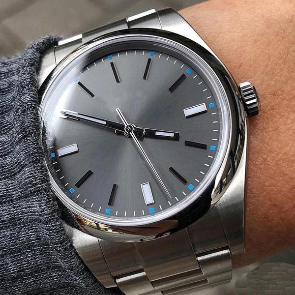 wristwatches classic men automatic mechanical sapphire perpetual no date steel domed 114300 dark rhodium dial black blue watch 39mm, Slivery;brown
wristwatches classic men automatic mechanical sapphire perpetual no date steel domed 114300 dark rhodium dial black blue watch 39mm, Slivery;brown