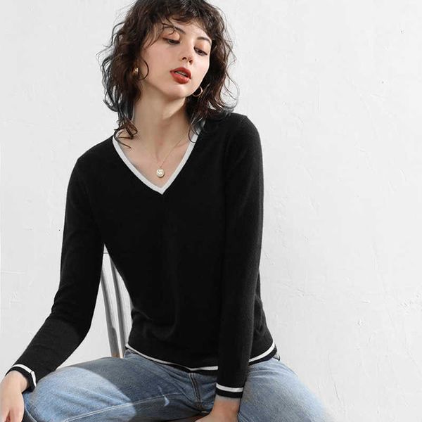 women's sweaters elegant fashion hit color v-neck women autumn winter streetwear knitwear jumper pull femme hiver pullover sweater 1h5g, White;black
women's sweaters elegant fashion hit color v-neck women autumn winter streetwear knitwear jumper pull femme hiver pullover sweater 1h5g, White;black