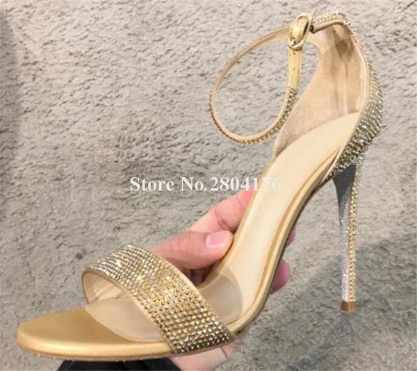 sandals women bling rhinestone one strap stiletto heel ankle gold black high wedding dress club shoes k4xu
sandals women bling rhinestone one strap stiletto heel ankle gold black high wedding dress club shoes k4xu