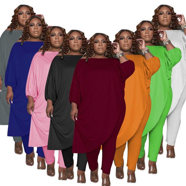 designers women clothes 2021 large popular loose solid shoulder two piece set spring and autumn, White
designers women clothes 2021 large popular loose solid shoulder two piece set spring and autumn, White