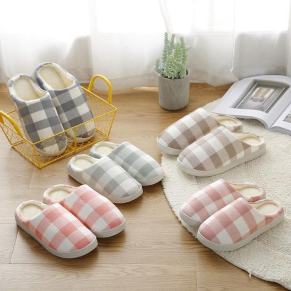 slippers men and women cotton couple plaid casual shoes home indoor warm non-slip autumn winter models, Black
slippers men and women cotton couple plaid casual shoes home indoor warm non-slip autumn winter models, Black