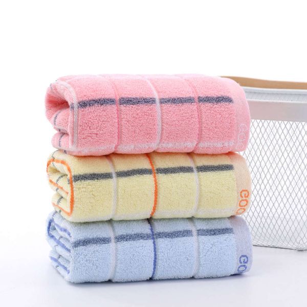 cotton plain washcloth thickened 32 strand square soft absorbent household towel, White 
cotton plain washcloth thickened 32 strand square soft absorbent household towel, White
