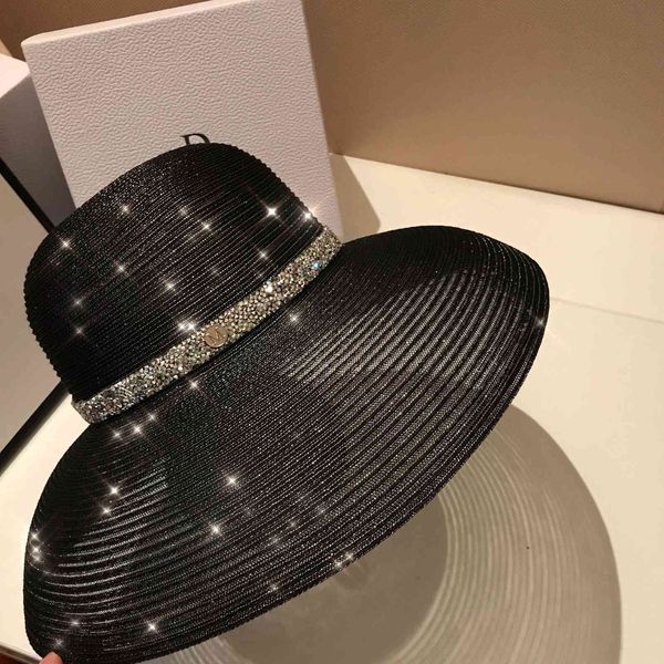 summer women's black eaves fisherman's straw french hepburn inlaid diamond children's sun hat, Yellow
summer women's black eaves fisherman's straw french hepburn inlaid diamond children's sun hat, Yellow