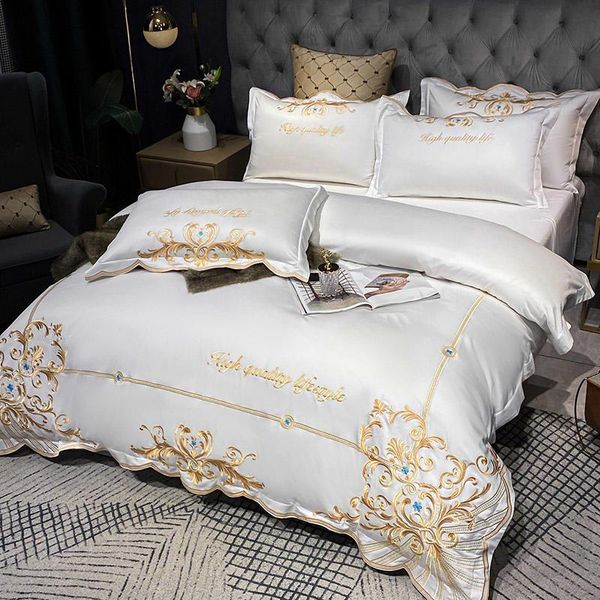 bedding sets chic gold embroidery duvet cover set luxury egyptian cotton soft pure white bed sheet pillow shams comforter
bedding sets chic gold embroidery duvet cover set luxury egyptian cotton soft pure white bed sheet pillow shams comforter