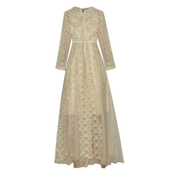 casual dresses women's beach clothing gold embroidery sheer mesh dress v-neck frills long sleeved ankle length ruffles maxi, Black;gray
casual dresses women's beach clothing gold embroidery sheer mesh dress v-neck frills long sleeved ankle length ruffles maxi, Black;gray