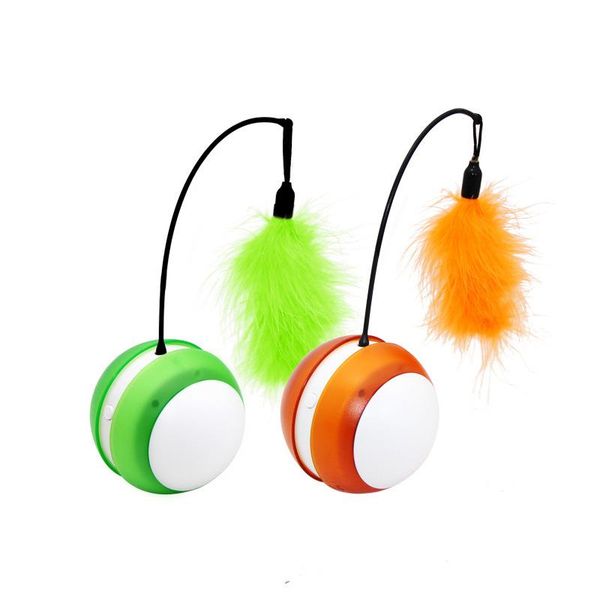 rolling cat toy ball with feather bell funny stick led smart interactive electronic sound toys
rolling cat toy ball with feather bell funny stick led smart interactive electronic sound toys