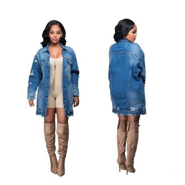 women's jackets coats denim jacket in long section of the hole windbreaker woman lov knq4, Black;brown
women's jackets coats denim jacket in long section of the hole windbreaker woman lov knq4, Black;brown
