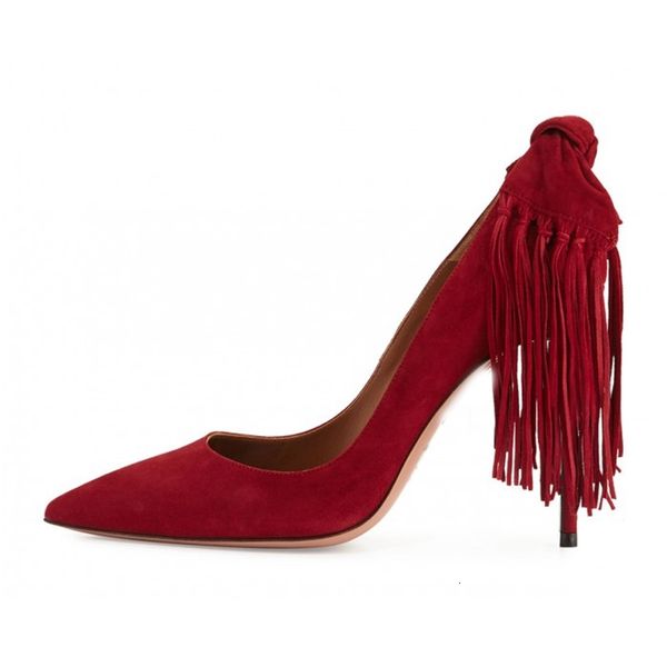 shoe woman in suede with fringe stiletto wedding red shoes pointed toe bowtie high heels bombs, Black
shoe woman in suede with fringe stiletto wedding red shoes pointed toe bowtie high heels bombs, Black