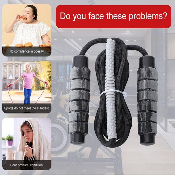 jump ropes rope for reduce fat & weight loss fitness equipment with foam handles 3m adjustable cotton cord indoor outdoor
jump ropes rope for reduce fat & weight loss fitness equipment with foam handles 3m adjustable cotton cord indoor outdoor