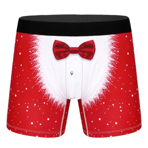 underpants men christmas printing boxers boys elastic wide waistband bowknot briefs underwear holiday swimming shorts, Black;white
underpants men christmas printing boxers boys elastic wide waistband bowknot briefs underwear holiday swimming shorts, Black;white