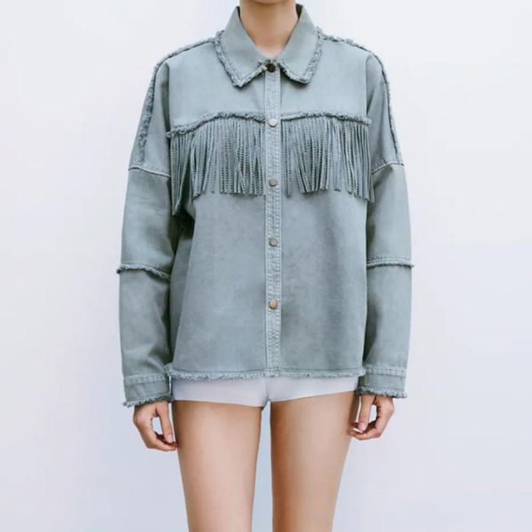 women's jackets fashion women blue tassel decoration cotton jacket coat turn down collar ladies long sleeve loose oversize boy friend, Black;brown
women's jackets fashion women blue tassel decoration cotton jacket coat turn down collar ladies long sleeve loose oversize boy friend, Black;brown